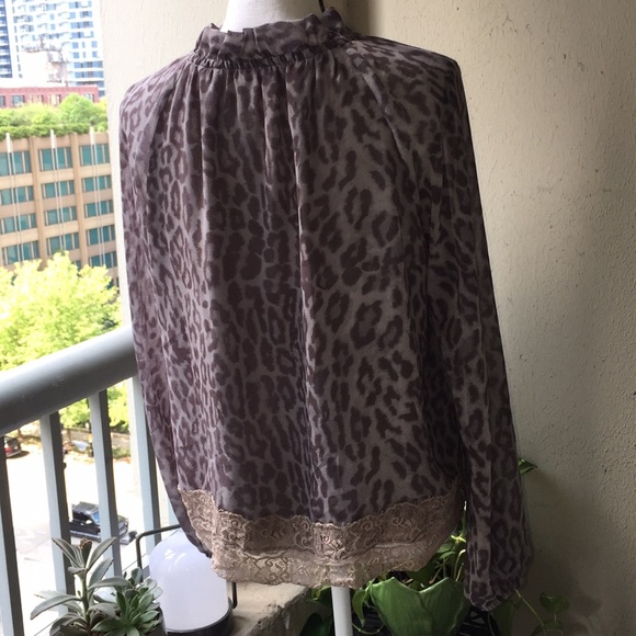 Rachel Roy Grey Snakeskin Blouse - Picture 5 of 7